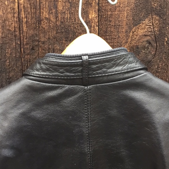 SOLD! 80s Members Only Blk Leather Racer Jacket - Picture 8 of 9